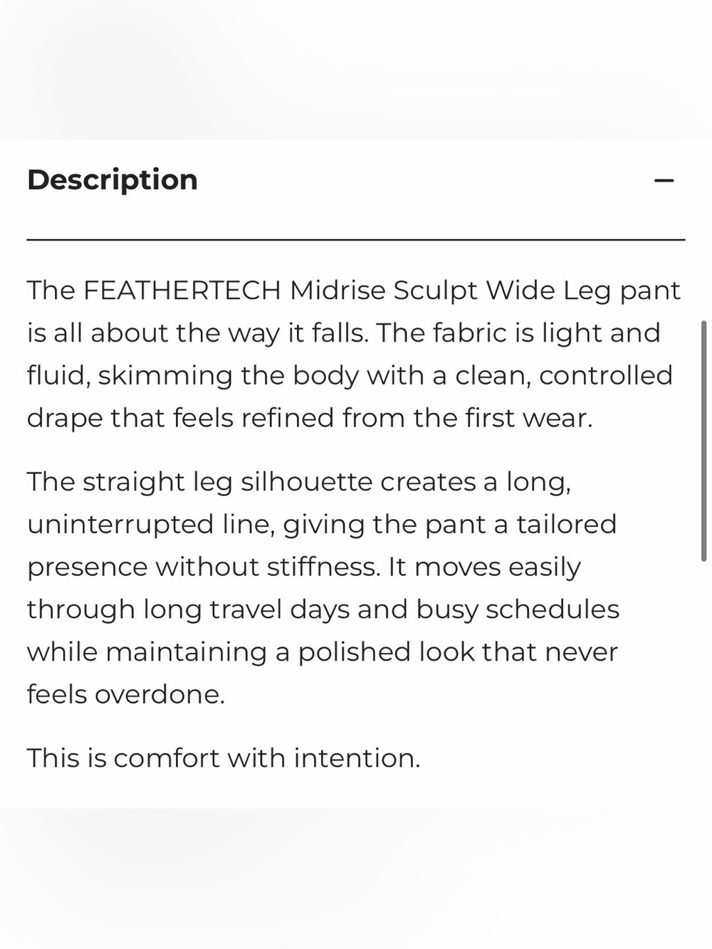 P’tula FEATHERTECH Midrise Sculpt Wide Leg Pant - True Navy, 32” Inseam (Short) - Picture 4 of 11
